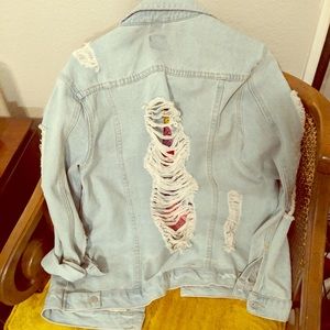 Distressed Jean Jacket